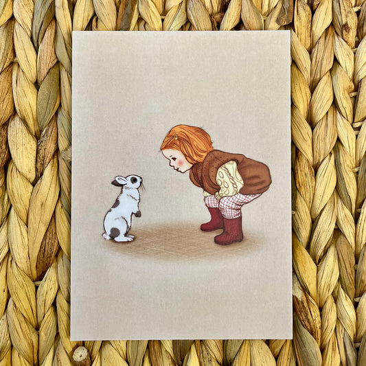 Hello Bunny | Postcard and Artprint