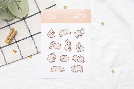 Bunny Daily Life | Sticker Sheet