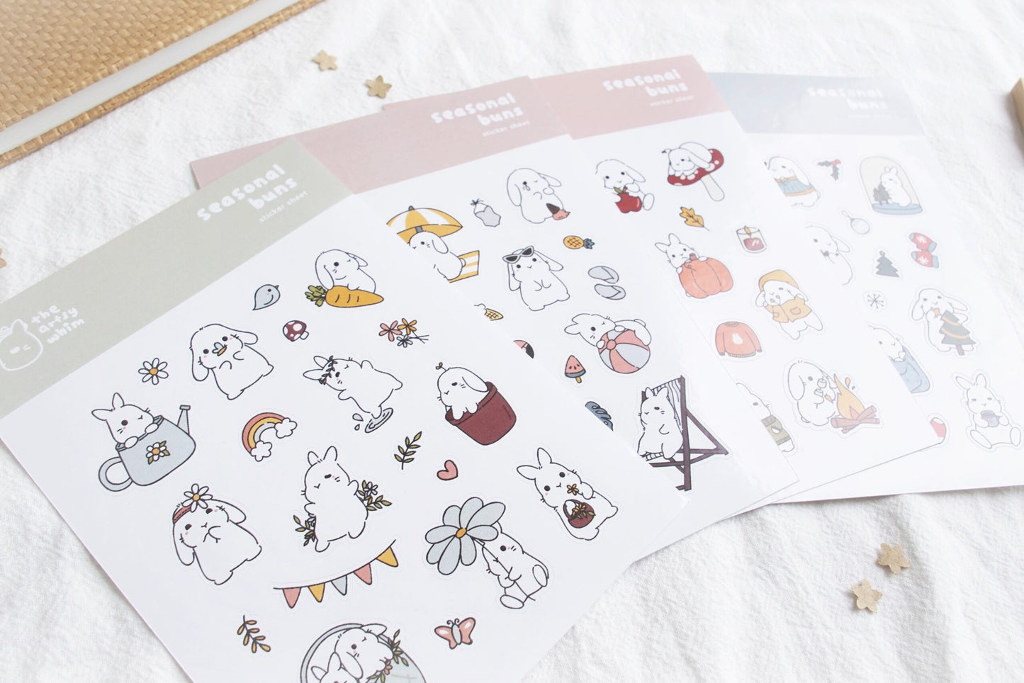 Seasonal Bunny Stickers