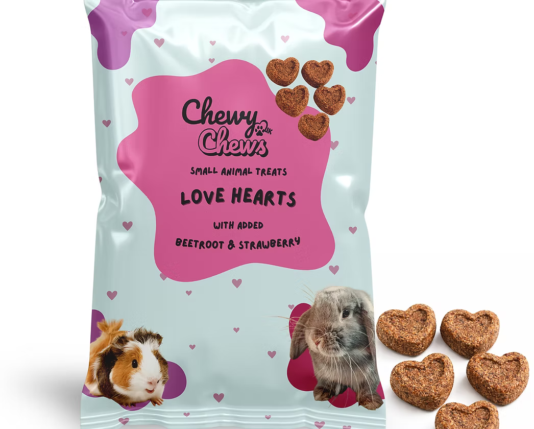 Chewy Chews | Love Hearts |  Beetroot & Strawberry