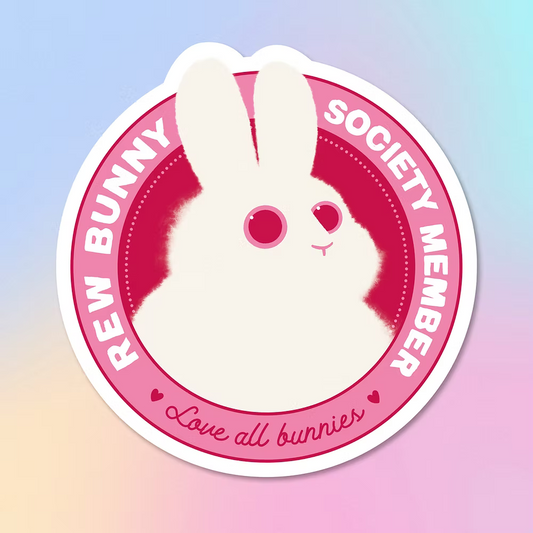 REW Bunny Society Member | Sticker