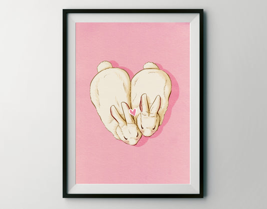 Love Buns Art Print & Postcard