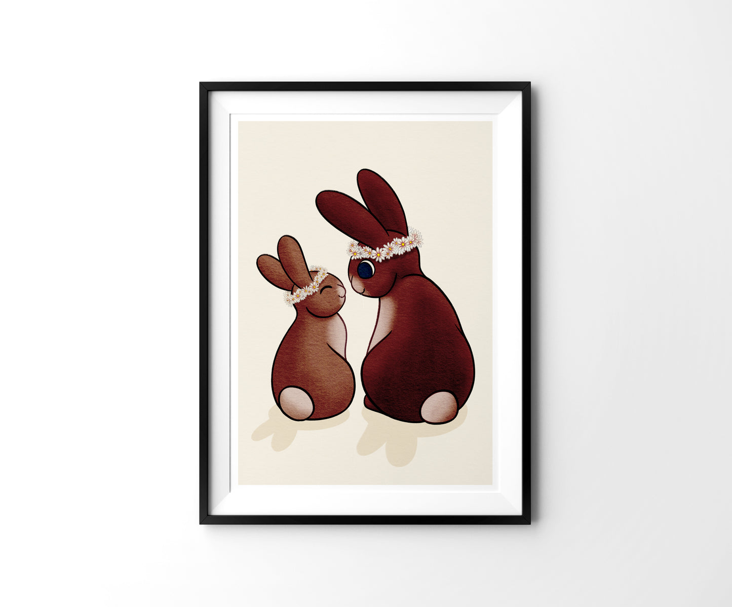 Bunny Sisters Postcard & Art Print