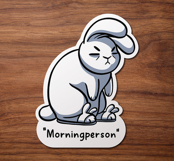Morning Person | Sticker – Rabbit Retail