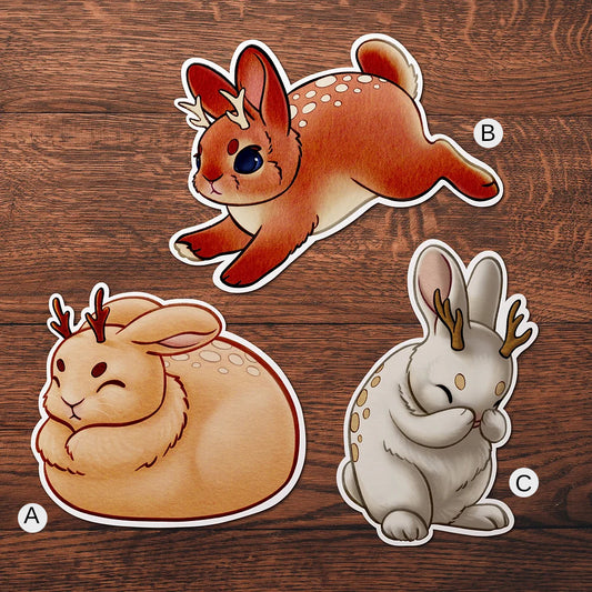 Kawaii Baby Jackalope Stickers