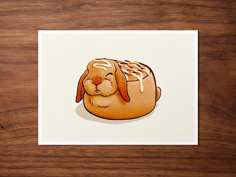 Bread and Pastry Buns Postcard & Art Print