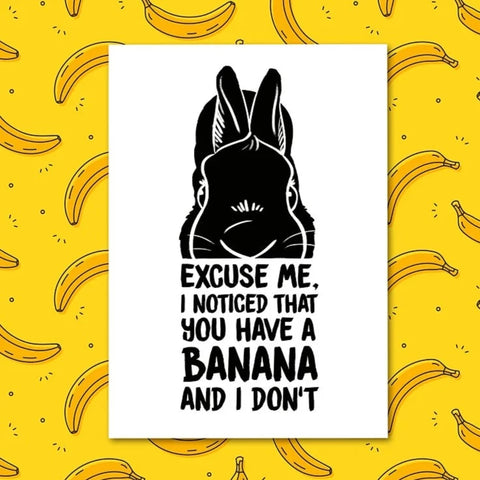 Banana Postcard & Art Print