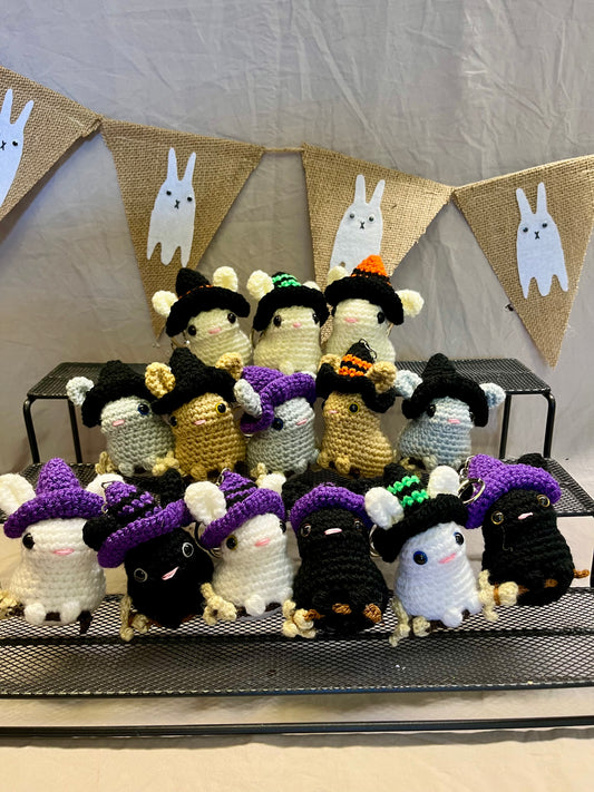 Witch Bunnies | Crochet Keyrings
