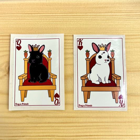 Playing Card King and Queen | Stickers
