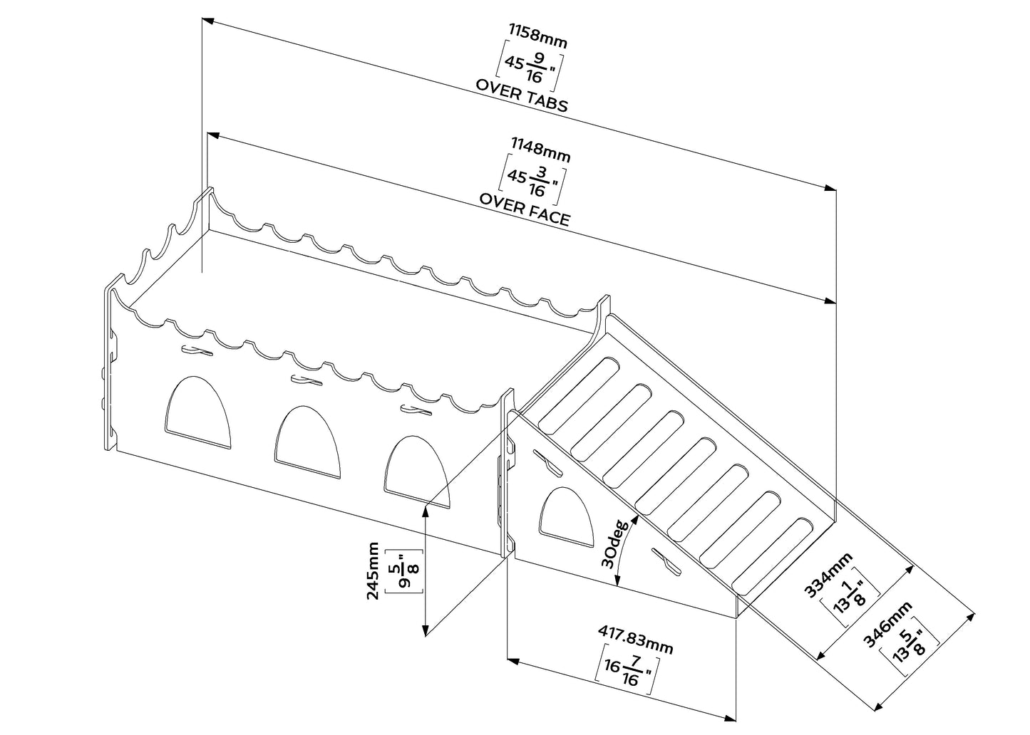 Play Tunnels|Two Lengths and Ramp | Wooden Rabbit Tunnels