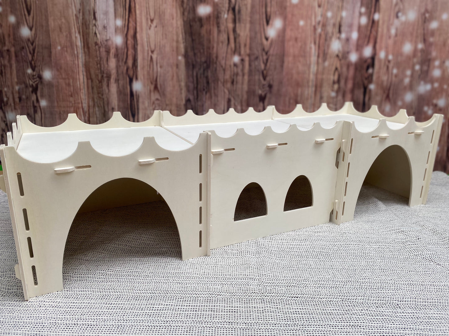 Low Rabbit Castle | Wooden Rabbit Castle
