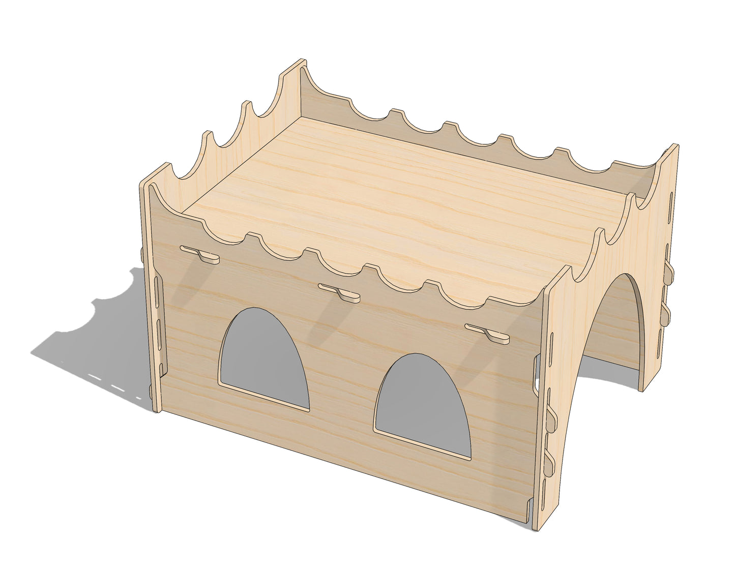 Play Tunnels|Two Lengths and Ramp | Wooden Rabbit Tunnels