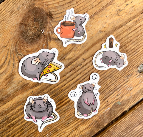 Rat Communication Stickers