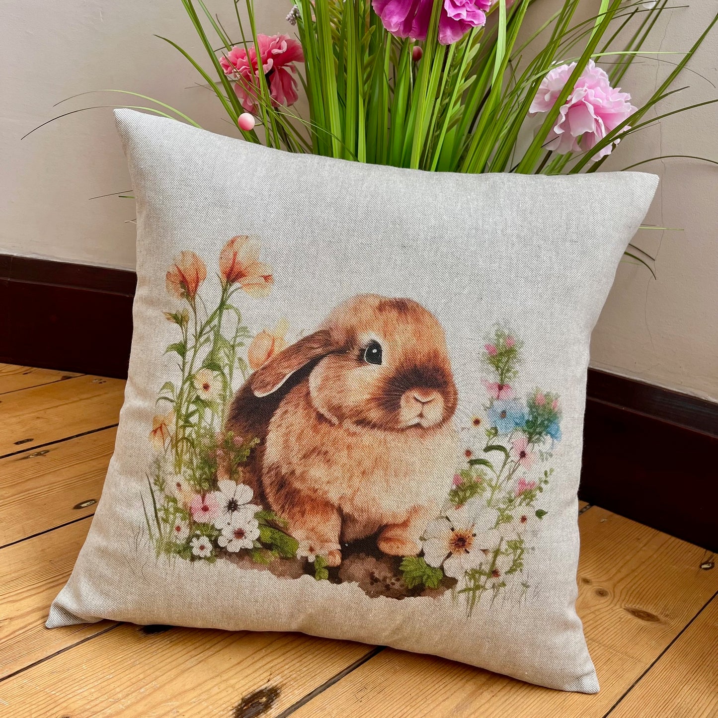 Country Garden Rabbit Cushions