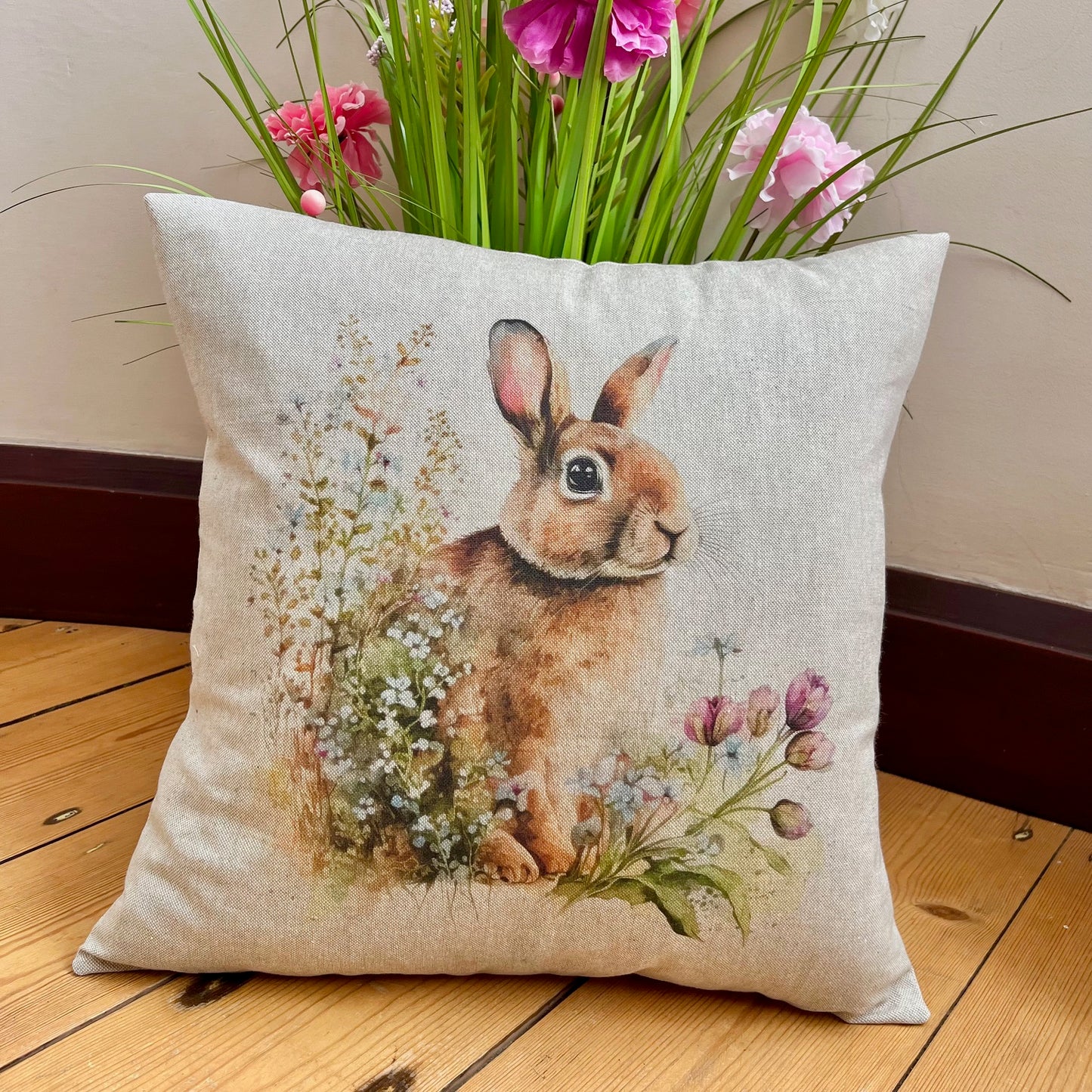 Country Garden Rabbit Cushions