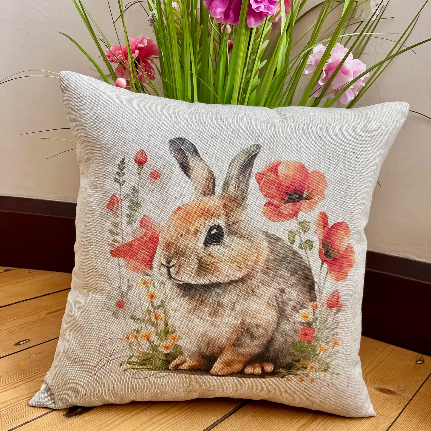 Country Garden Rabbit Cushions