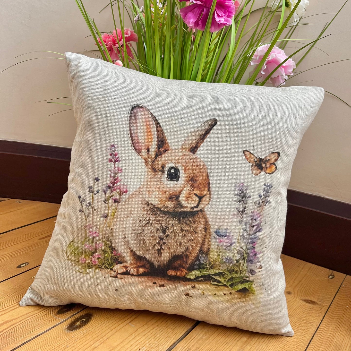 Country Garden Rabbit Cushions