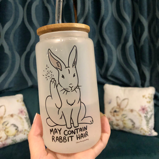 May Contain Rabbit Hair | Glass Tumbler