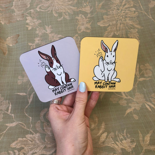 May Contain Rabbit Hair | Coaster