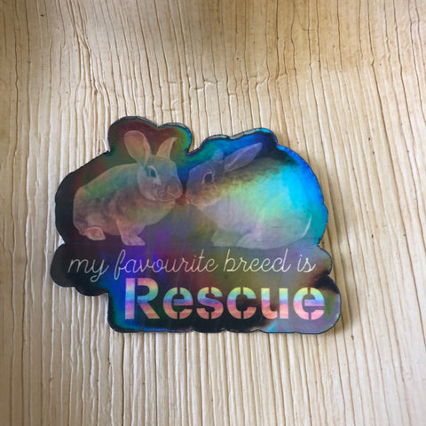 Favourite Breed is Rescue Sticker