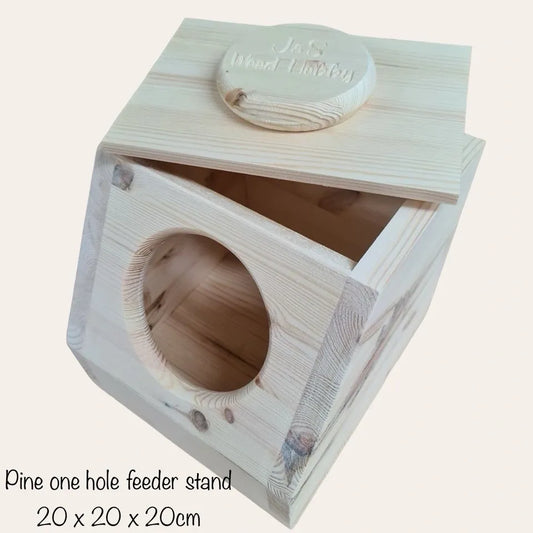 Pine Bunny Hay Feeder | One, Two or Four Holes