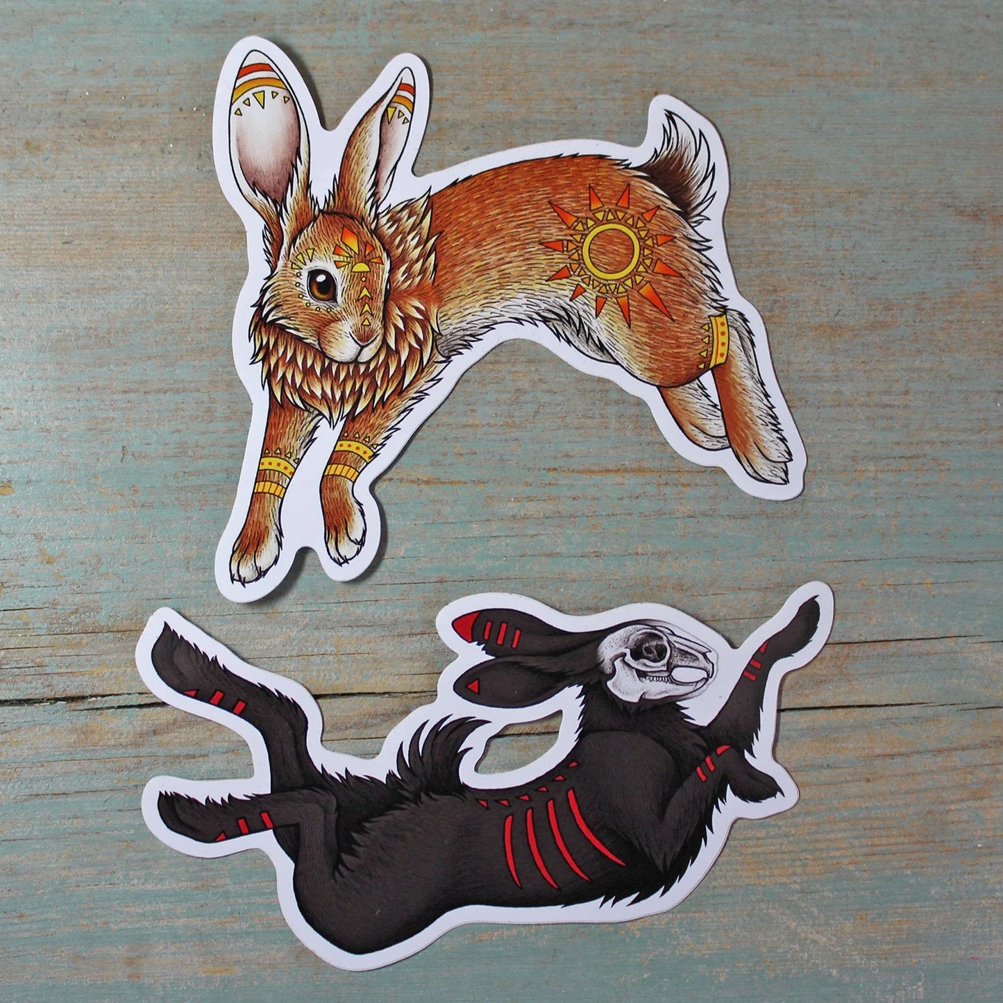 El-ahrairah & The Black Rabbit of Inlé | 2 pack Stickers