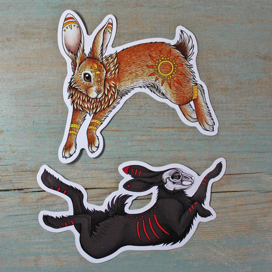 El-ahrairah & The Black Rabbit of Inlé | 2 pack Stickers