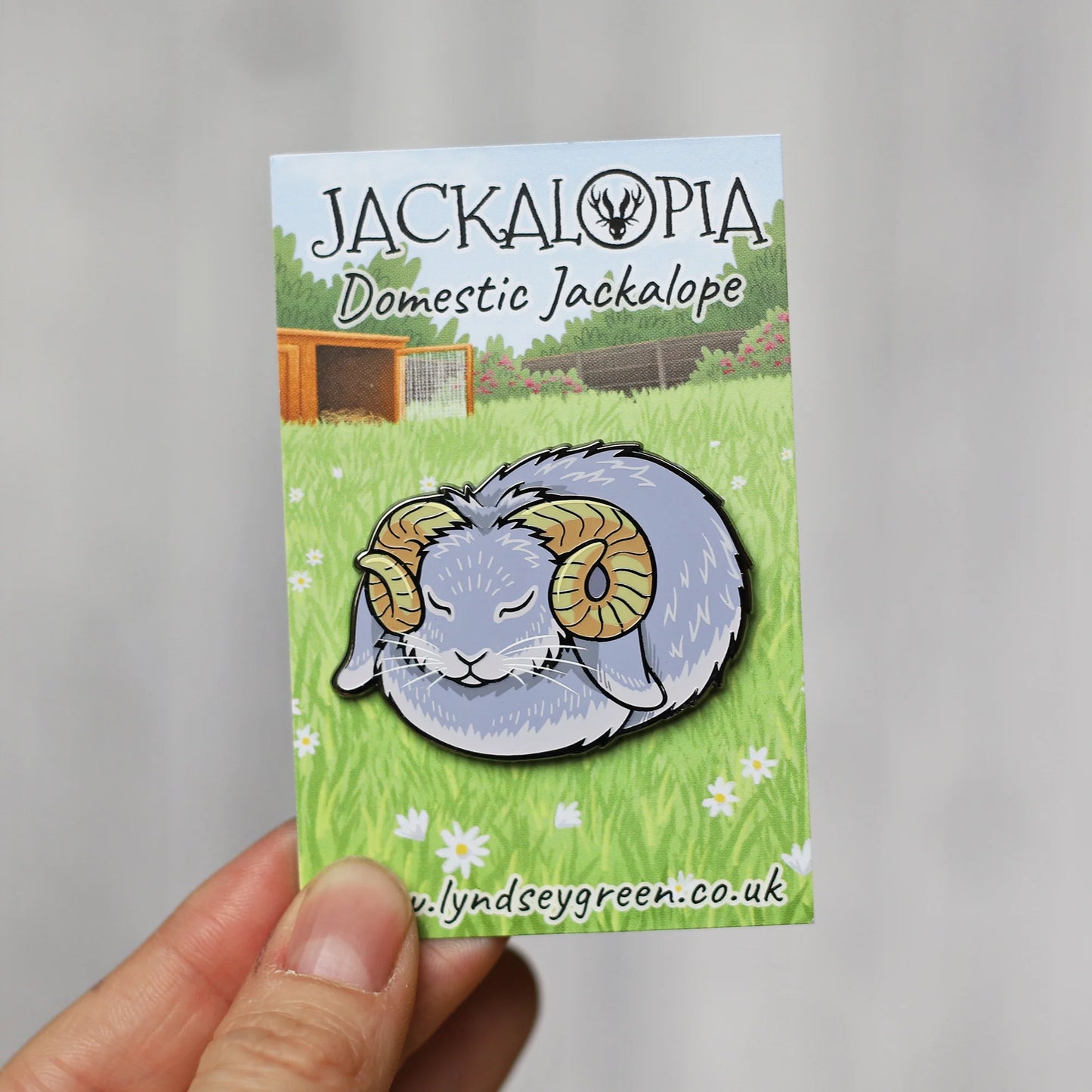 Domestic Jackalope Hard Enamel Pin