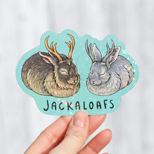 Jackaloafs | Holographic Sticker
