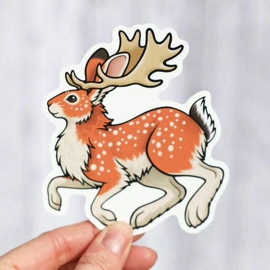 European Rabbit Jackalope | Jacklope of the World Sticker