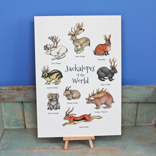 Jackalopes of the World | A4 Artprint