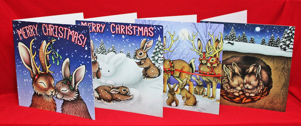 Christmas Bunny Cards