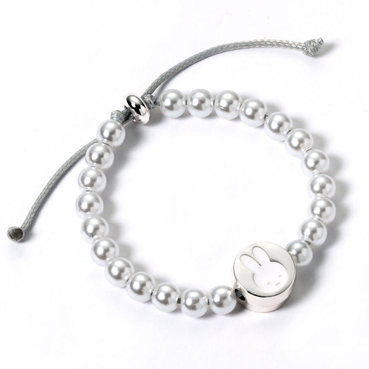 Miffy Pearlised Beaded Bracelet with Charm