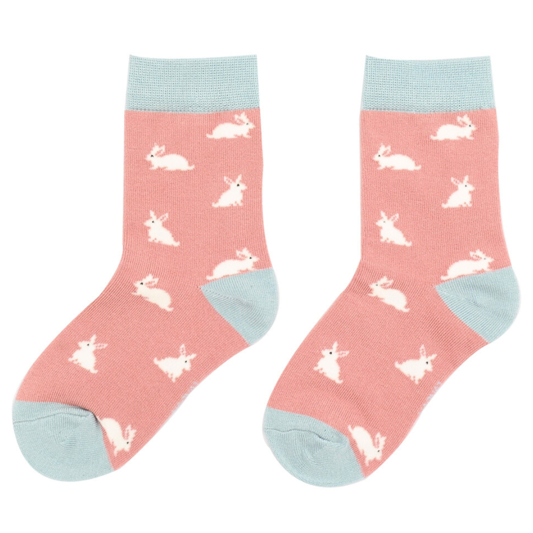 Kids Bamboo Bunnies Ankle Socks