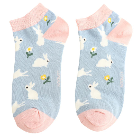 Bamboo Bunny and Daisy Trainer Socks | Size 3-7