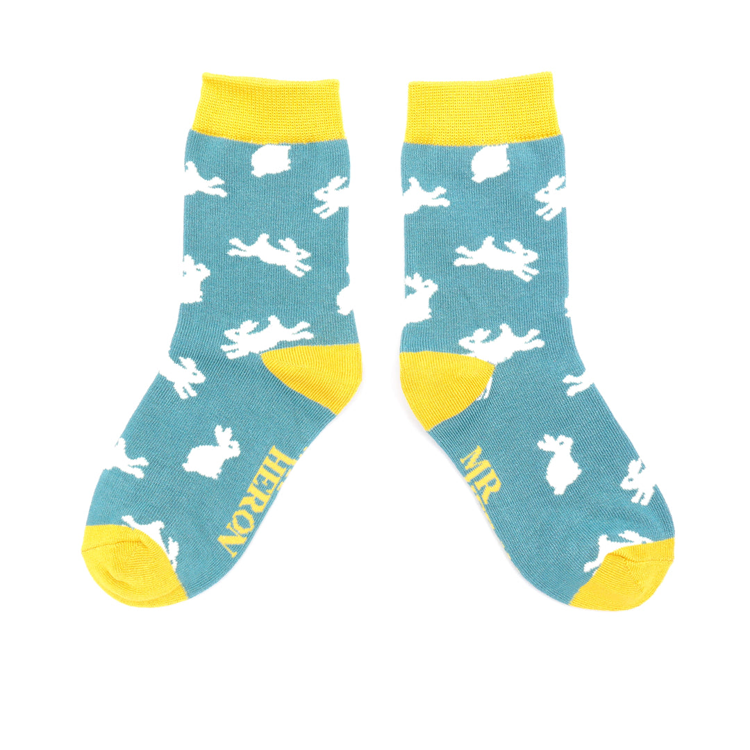 Kids Bamboo Bunnies Ankle Socks