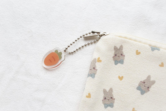 Dapper Rabbit Canvas Pouch