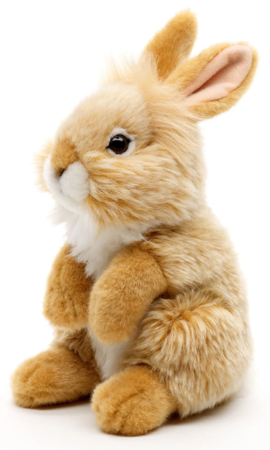 Uni-Toys | Standing Brown Lionhead Angora Rabbit | Soft Toy