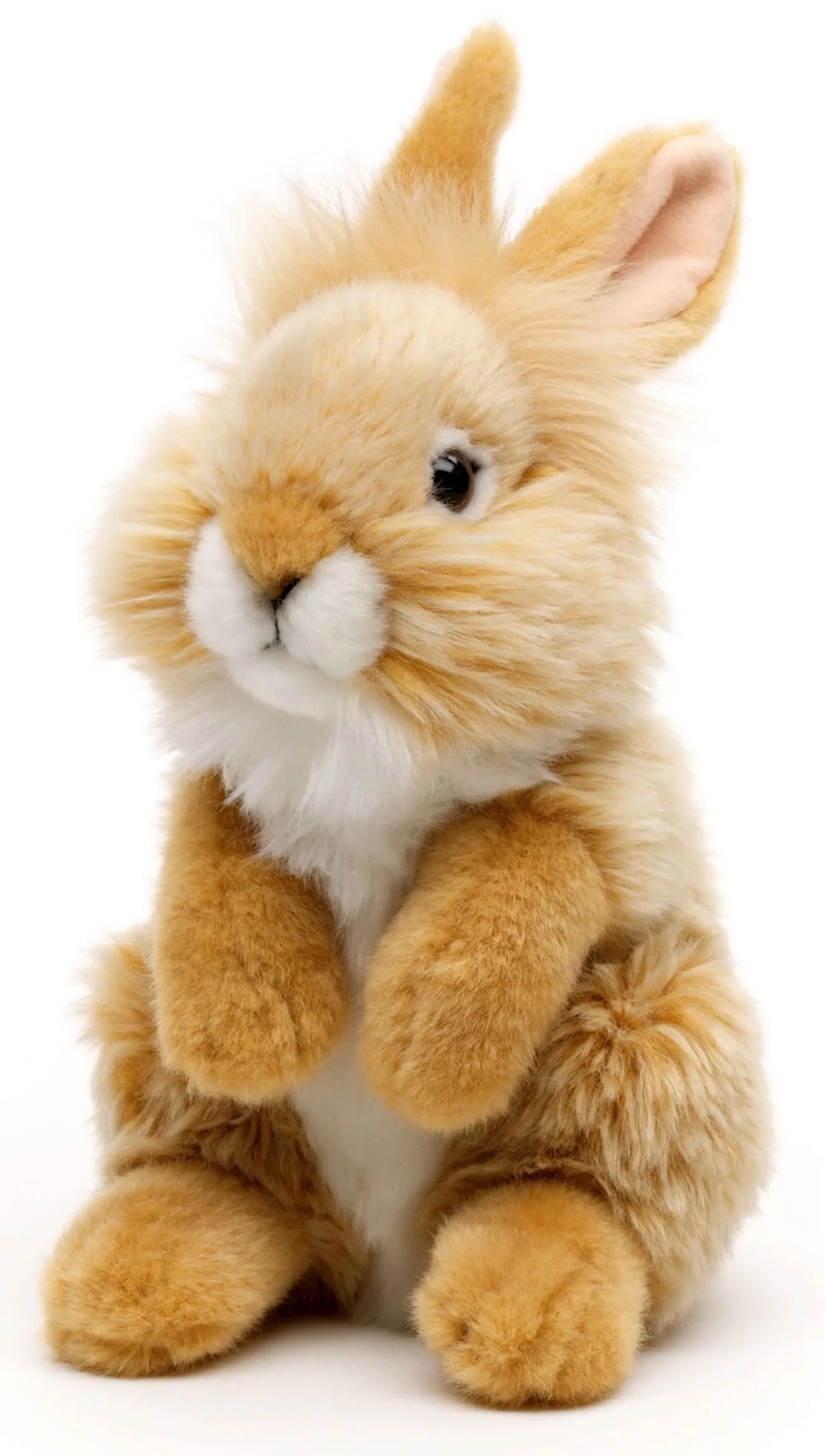 Uni-Toys | Standing Brown Lionhead Angora Rabbit | Soft Toy