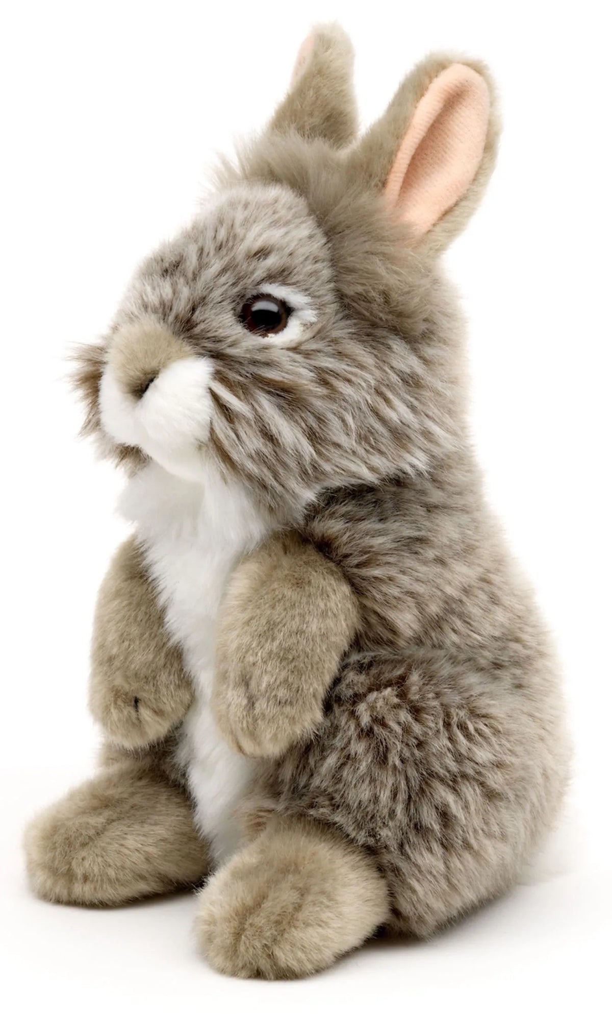 Uni-Toys | Standing Grey Lionhead Angora Rabbit | Soft Toy