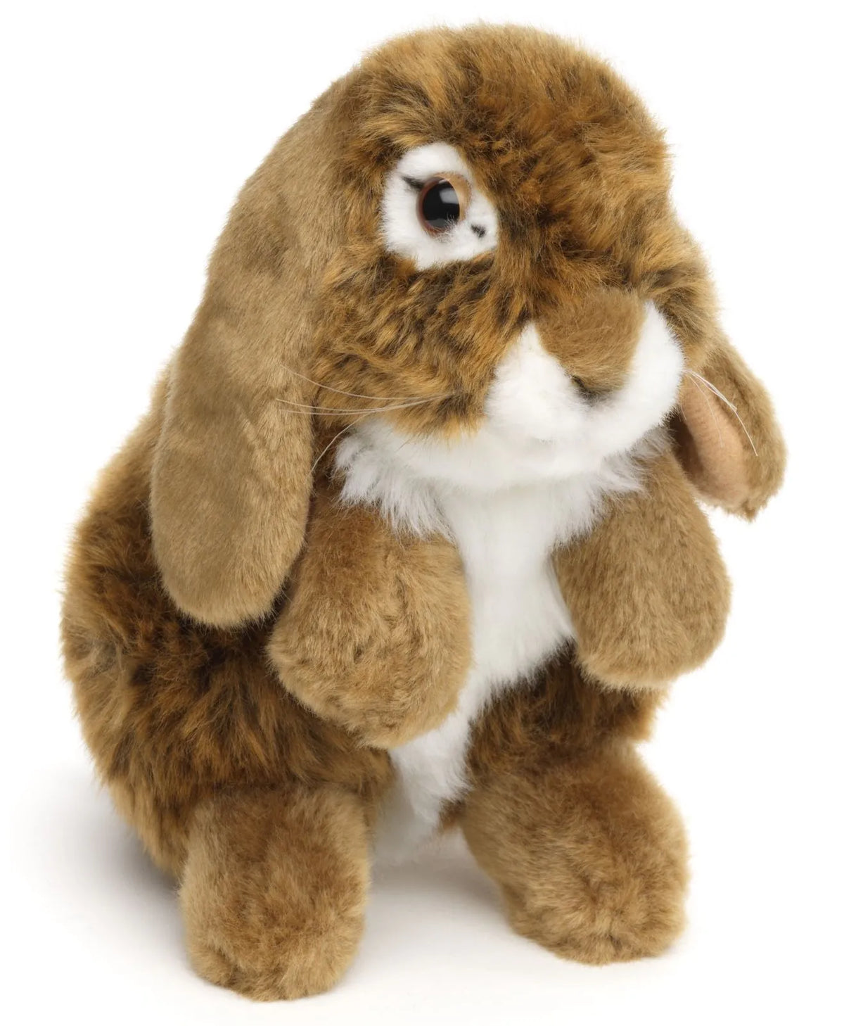 Uni-Toys | Standing Dark Brown Lop Rabbit | Soft Toy