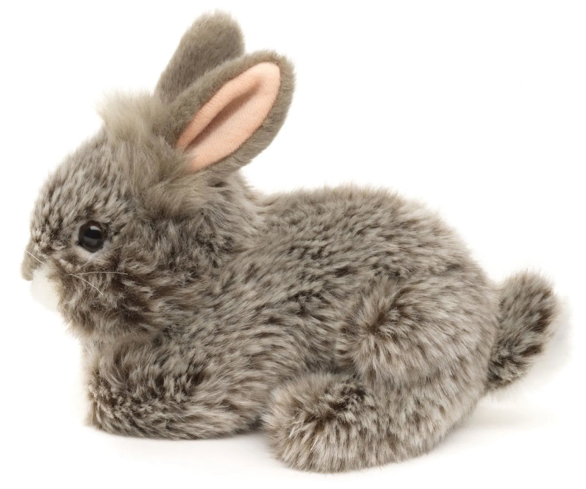 Uni-Toys | Grey Lionhead Angora Rabbit | Soft Toy