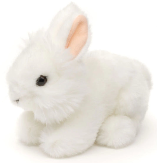 Uni-Toys | White Lionhead Angora Rabbit | Soft Toy