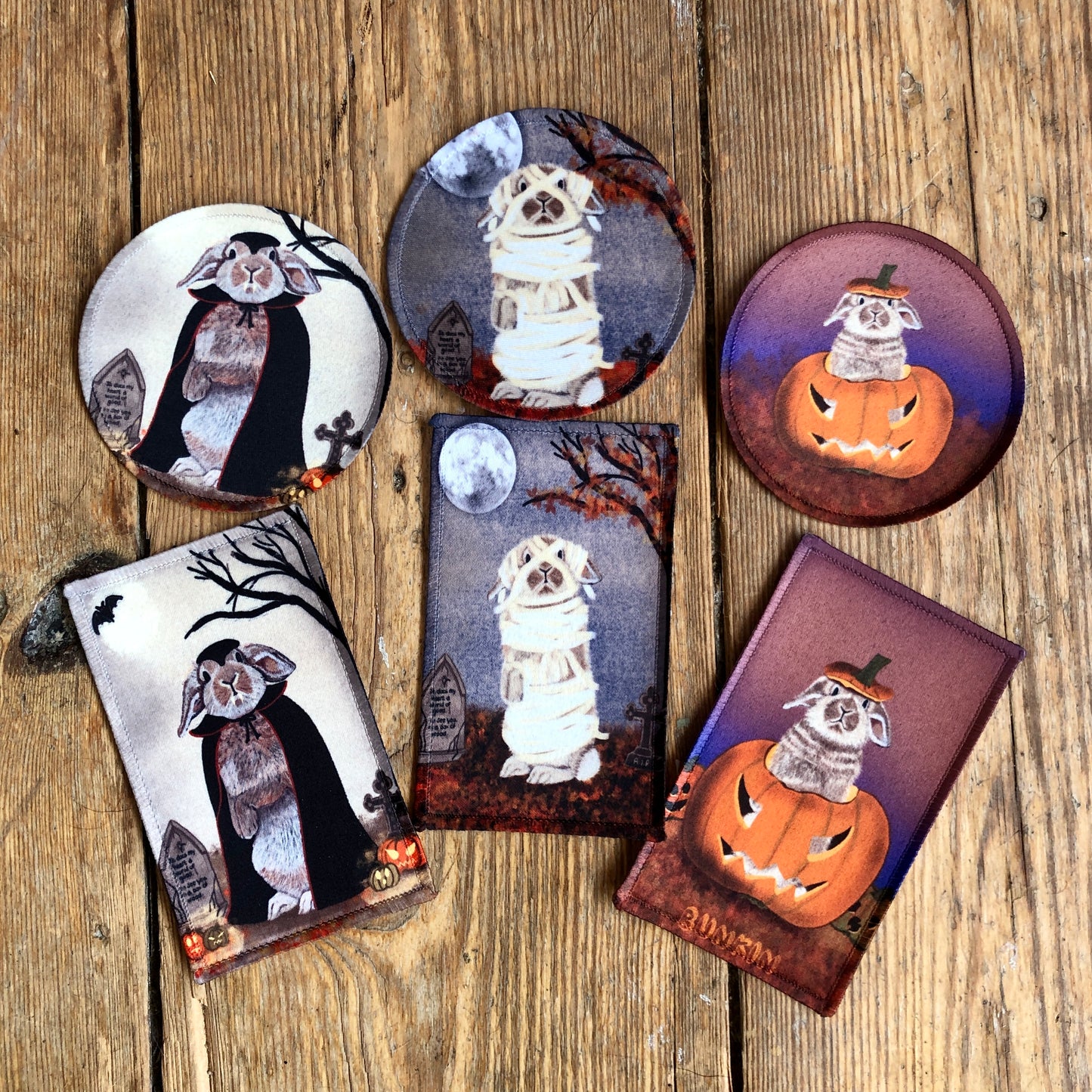 Halloween Bunny Iron Patches