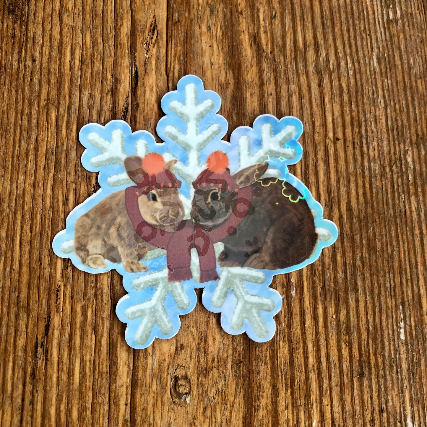 Snow Day Rabbit Stickers