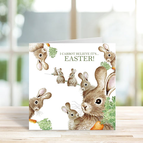 Carrot Believe It's Easter Card