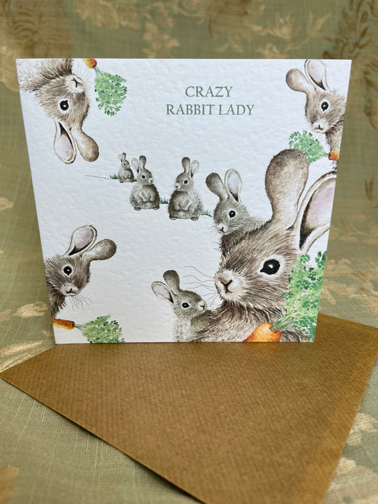 Crazy Rabbit Lady | Card