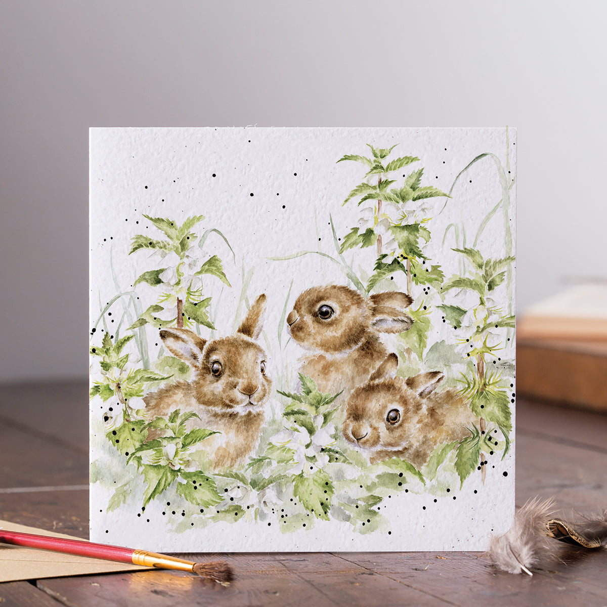 Spring Hares | Greeting Card