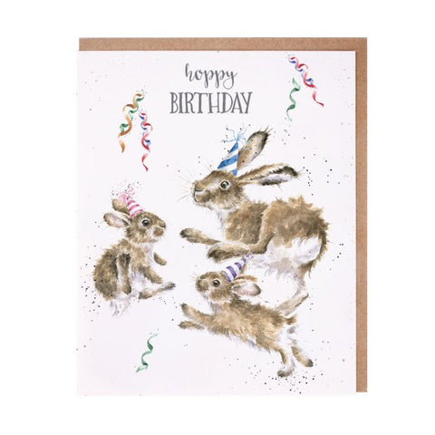 Hoppy Birthday Hares Card