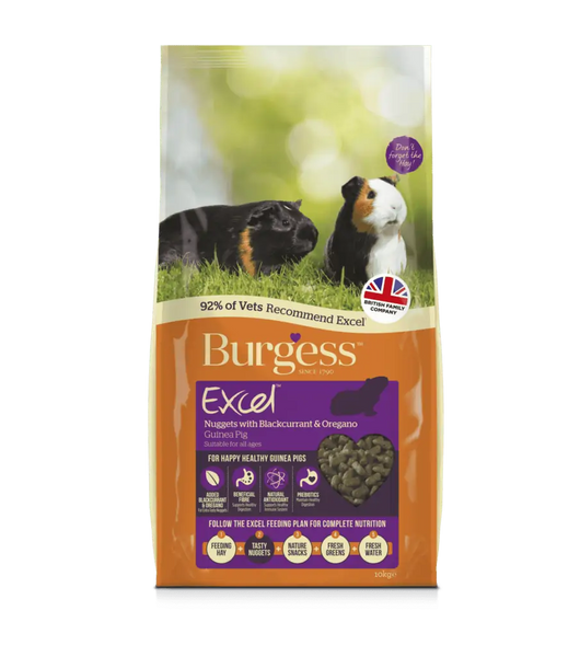 Excel Guinea Pig Nuggets with Blackcurrant & Oregano - 10KG